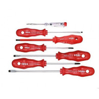 FELO Combination Screwdriver Set (6 pcs) + Tester Screwdriver 150-250 V (20097297)