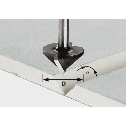 Drywall cutter HW S8 D12,5/45°