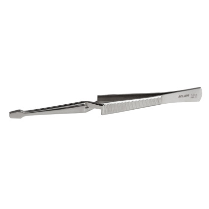 Crossed tip tweezers 155 mm, special steel