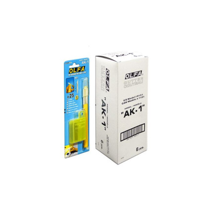 Нож Olfa AK-1 в комплекте 5 перьевых лезвий KB (C340103)