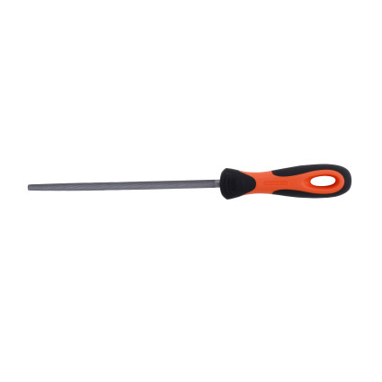 Locksmith's file round 200 mm, notch - personal, ergonomic handle, IP,