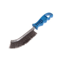 Brush LESSMANN manual universal 260x135x28 mm, Steel corrugated wire 0,35 mm, plastic handle Brush LESSMANN manual universal 260x135x28 mm, Steel corrugated wire 0,35 mm, plastic handle