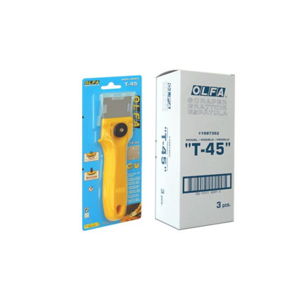 Скребок-шпатель Olfa T-45; скребок-шпатель многофункциональный, сменное лезвие 45мм TB-45 (854510)
