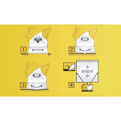 Скребок-шпатель Olfa T-45; скребок-шпатель многофункциональный, сменное лезвие 45мм TB-45 (854510)
