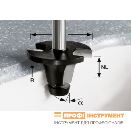 Sink cutter HW R6,35/25/6° ss S12 Sink cutter HW R6,35/25/6° ss S12