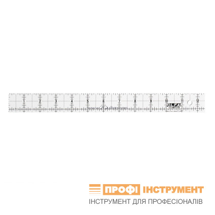 Лінійка OLFA QR-1x12 для квилингe. 1"x12" (25x304) 3мм дюймова розмітка (950644)