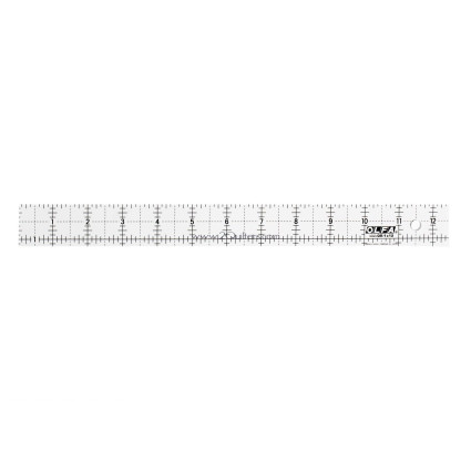 Линейка OLFA ( ОЛФА ) QR-1x12 для квилинга. 1"x12" (25x304) 3мм. дюймовая разметка (950644)