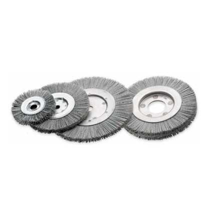 Cylindrical brush 125x12x12 mm, Polymer abrasive pile, grain 120 / 0,6, 8000 rpm