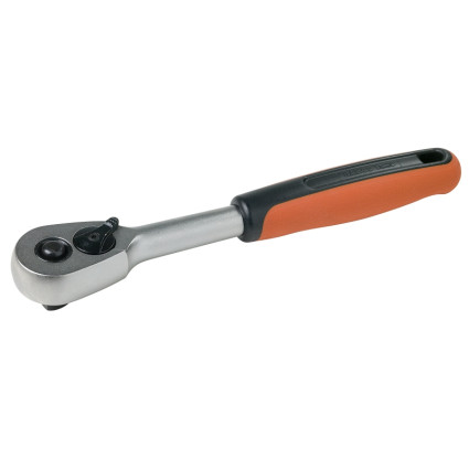 Reversible handle 3/8", ratchet 60 teeth in 6-degree increments, CrV steel, Cr coating,