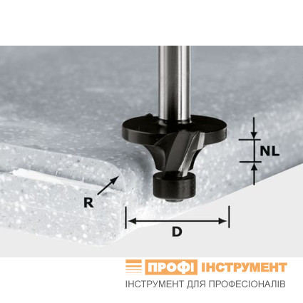 Фреза, що округляє, HW R3/D22 ss S12 Фреза, що округляє, HW R3/D22 ss S12