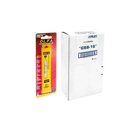 Лезвие Olfa GSB-1S из нержавеющей стали 120х18х0,25 мм блистер 30 шт (893551)