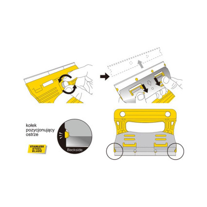Лезвие Olfa GSB-1S из нержавеющей стали 120х18х0,25 мм блистер 30 шт (893551)