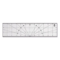 Ruler OLFA MQR-15x60 acrylic transparent, 150x660x3mm