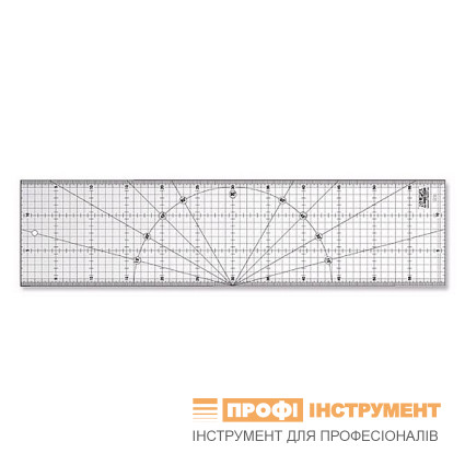 Лінійка OLFA MQR-15x60 акрилова прозора 150х660х3мм (951511) (замість C638501)