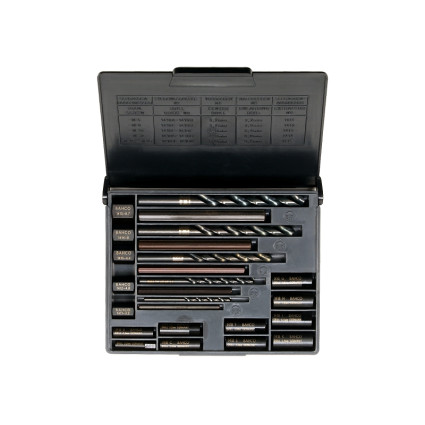A set of extractors for broken screws, bolts and pins 21 pcs,, CrV steel,