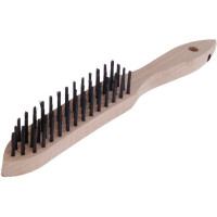 Щітка ручна 290х140 мм, сталевий дріт 0.35 мм, 4-рядний LESSMANN (ЛЕСМАН)