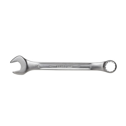 Combination wrench 18 mm BAHCO, shortened, Crv steel polished, turn 15 degrees, slope 15 deg,