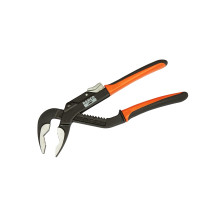 Adjustable pliers compact, 225 mm (flat blanks, pipes), setting at the touch of a button,ERGO