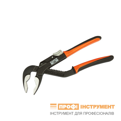 Adjustable pliers compact, 225 mm (flat blanks, pipes), setting at the touch of a button,ERGO