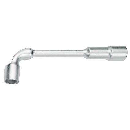 Key double socket curved 13mm BAHCO, extra vanadium steel, 6 and 12 facet head, CrNi coatings,