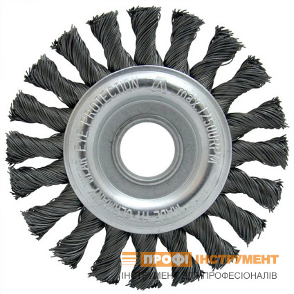 Щетка дисковая 150х14.0х22.2 мм; Скрученная жгутами стальная проволока 0.5 мм; 12500 об / мин LESSMANN ( ЛЕСМАН )