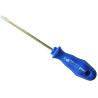Locksmith's screwdriver FELO 5,5x1,0x125x98 mm, chrome-vanadium steel, nickel plated (80055490)