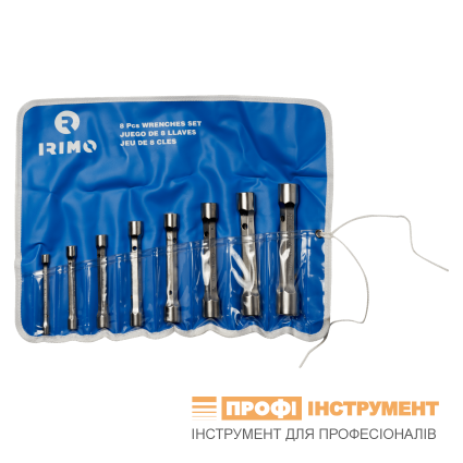 Set of Irimo keys of double face (tubular) 6х7-20х22 mm, 8pcs, CRV spec, steel (art, 056231)