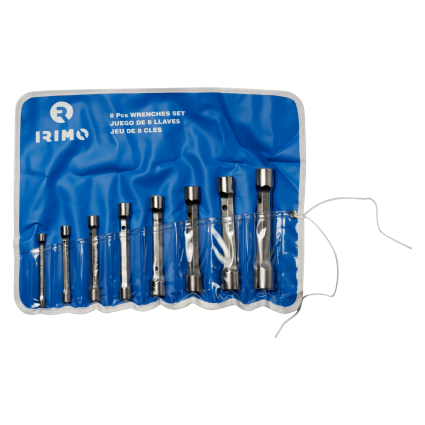 Set of Irimo keys of double face (tubular) 6х7-20х22 mm, 8pcs, CRV spec, steel (art, 056231)