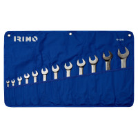 IRIMO Double Ended Open End Wrench Set 6×7–30×32 mm 12 pcs (10-12-W)