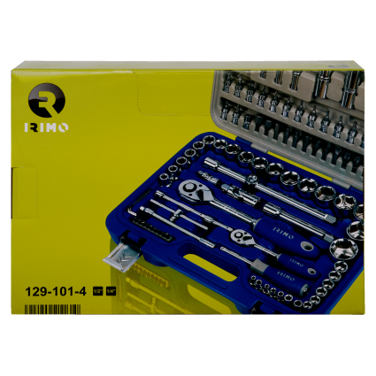 Набір головок торцевих IRIMO 1/4"-1/2", 101 предмет (129-101-4)