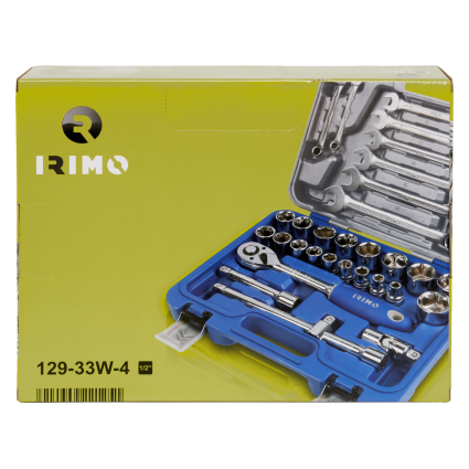 Набор головок торцевых и ключей комбинированных IRIMO 1/2" (129-33W-4)