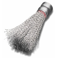 Концевая щетка для удаления заусенцев LESSMANN 25х95х120 нержавеющая проволока (048441)