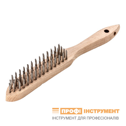 LESSMANN hand brush 290x140 mm, stainless steel wire 0.3 mm, 4-row (103741) LESSMANN hand brush 290x140 mm, stainless steel wire 0.3 mm, 4-row (103741)