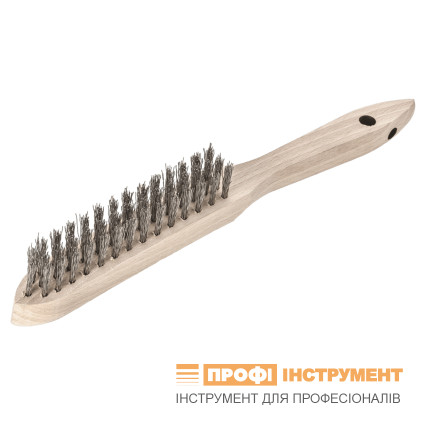 LESSMANN hand brush 290x140 mm stainless corrugated wire 0.20 mm, 3-row (104431) LESSMANN hand brush 290x140 mm stainless corrugated wire 0.20 mm, 3-row (104431)
