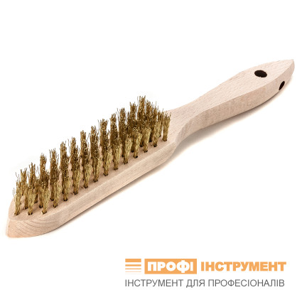 LESSMANN hand brush 290x140 mm, brass corrugated wire 0.35 mm, 5-row (107651) LESSMANN hand brush 290x140 mm, brass corrugated wire 0.35 mm, 5-row (107651)