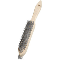 LESSMANN hand brush for cleaning barbecues and grills 33x130x290 mm stainless corrugated wire 0.35 mm (120423) LESSMANN hand brush for cleaning barbecues and grills 33x130x290 mm stainless corrugated wire 0.35 mm (120423)