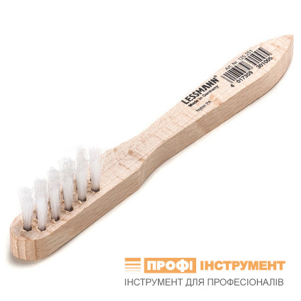 Щетка для чистки свечей зажигания LESSMANN 150х15 мм полиамидный прямой ворс 3-рядная (125251)