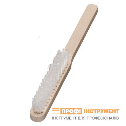 Hand brush for fine cleaning LESSMANN 225x110 mm polyamide bristles 0.30 mm 4 rows (126451)