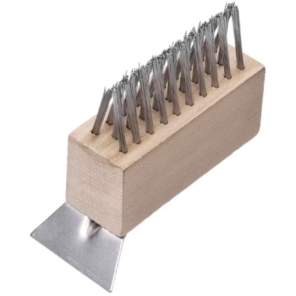 Щетка со скребком для чистки тротуарной плитки LESSMANN- 100x35x42 мм (151109)