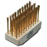 LESSMANN decking brush 140x60x40 steel wire with brass coating 5-row (152510) LESSMANN decking brush 140x60x40 steel wire with brass coating 5-row (152510)