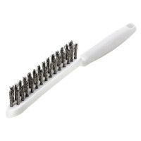 Special hand brush LESSMANN 285x130 stainless corrugated wire 0.35 mm, 2-row (185421) Special hand brush LESSMANN 285x130 stainless corrugated wire 0.35 mm, 2-row (185421)