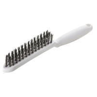 LESSMANN special hand brush 285x130 stainless steel corrugated wire 0.35 mm, 3-row (185431) LESSMANN special hand brush 285x130 stainless steel corrugated wire 0.35 mm, 3-row (185431)