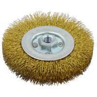 Щітка циліндрична LESSMANN 115х12xM12x2,0 мм сталевий латунований гофрований дріт 0,3 мм (30476114)