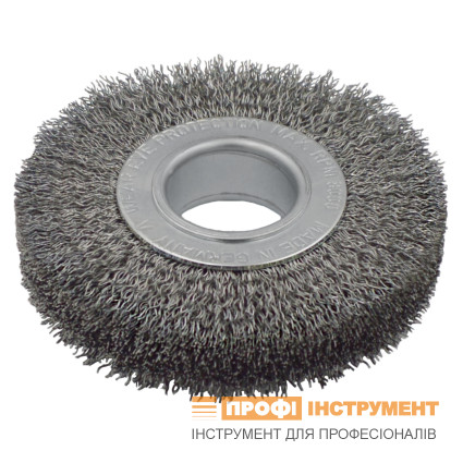 Щетка цилиндрическая LESSMANN 100х30 мм стальная гофрированная проволока 0,3 мм (323162)