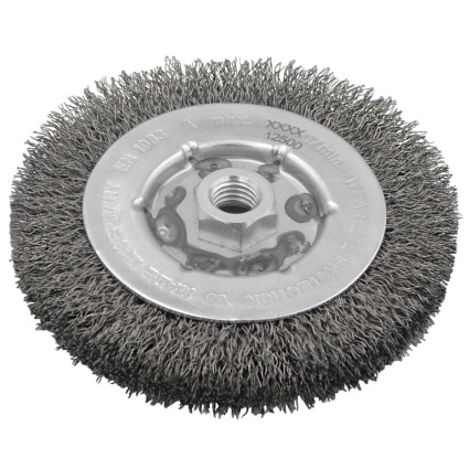 Щетка цилиндрическая LESSMANN 125x13хМ14х2,0 мм стальная гофрированная проволока 0,3 мм (33516114)