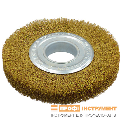 Щетка цилиндрическая LESSMANN 150х25x20 мм латунная гофрированная проволока 0,1 мм (34454201)