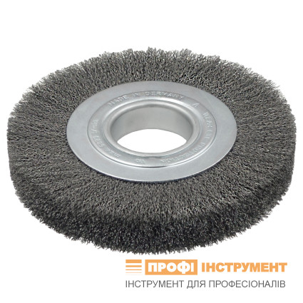 Щетка цилиндрическая LESSMANN 178x26х50 мм стальная гофрированная проволока 0,20 мм (355142)
