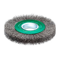 Щетка цилиндрическая LESSMANN 178x23-26х16-50 мм нержавеющая гофрированная проволока 0,2 мм (355342)