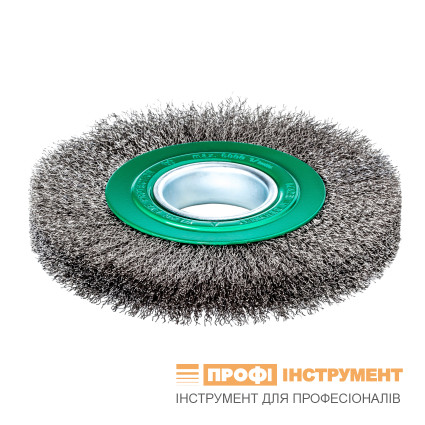 Щетка цилиндрическая LESSMANN 178x23-26х16-50 мм нержавеющая гофрированная проволока 0,2 мм (355342)