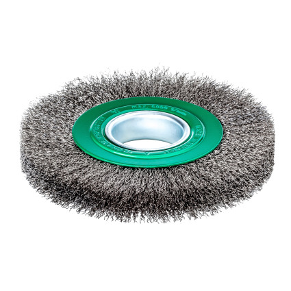 Щетка цилиндрическая LESSMANN 178x23-26х16-50 мм нержавеющая гофрированная проволока 0,2 мм (355342)